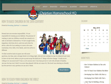 Tablet Screenshot of christianhomeschoolhq.com